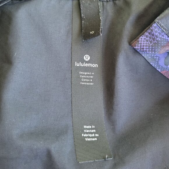 Lululemon Rain For Daze Jacket II Hounds Camo Emperor Blue Black - Picture 8 of 14